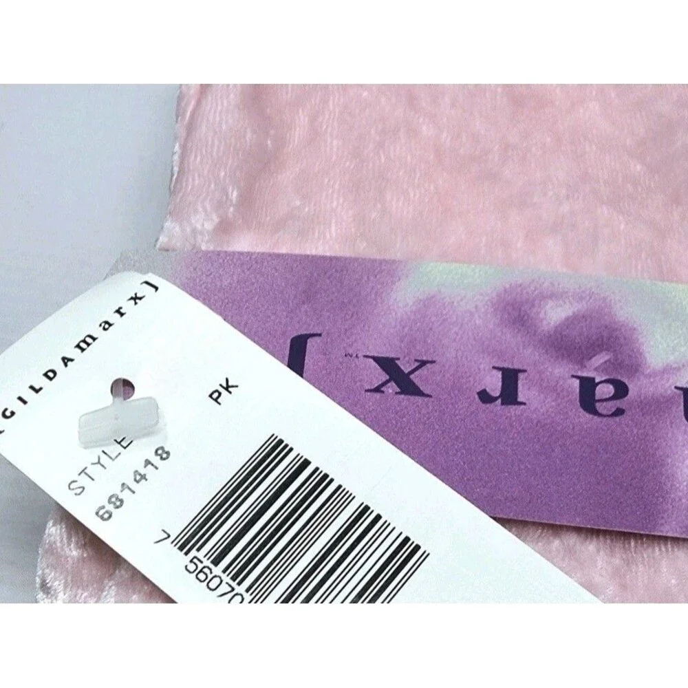 Gilda Marx VTG High Neck Velvet Lace Keyhole Pink Leotard Skate Dress Girl 12/14